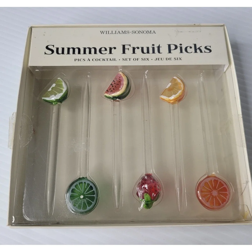 Citrus Summer Entertaining Decor Williams Sonoma Cocktail Picks Lime Lemon Party